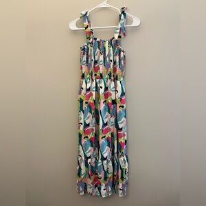 THML Multicolor Silk Midi Dress